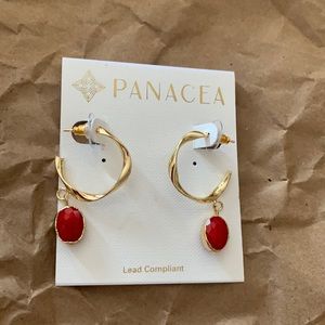 Red earrings